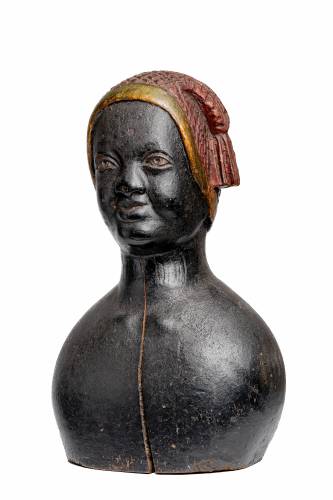 “Bust of a Woman Wearing a Liberty Cap” (artist unidentified) is part of “Unnamed Figures: Black Presence and Absence in the Early American North” on view at Historic Deerfield May 1 through Aug. 4.