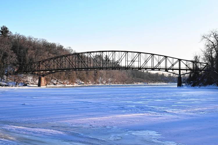 The Schell Bridge connecting East and West Northfield over the Connecticut River.