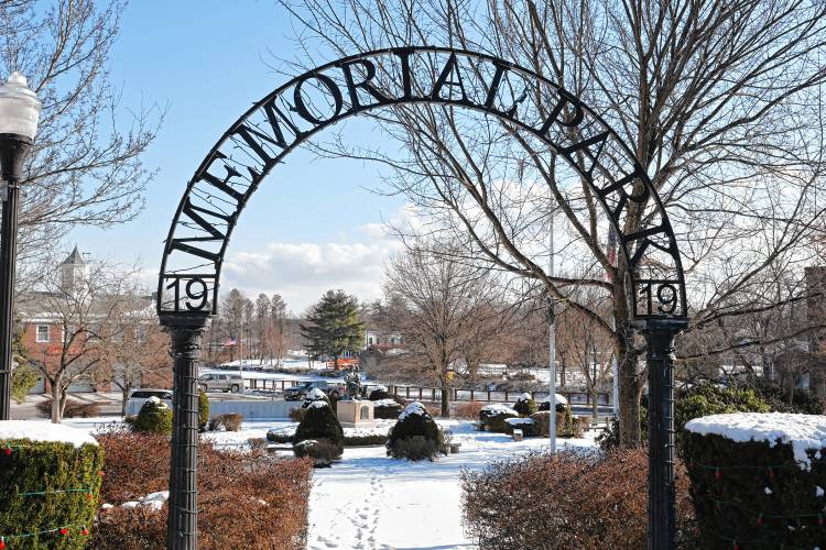 Memorial Park in the center of Orange. 
