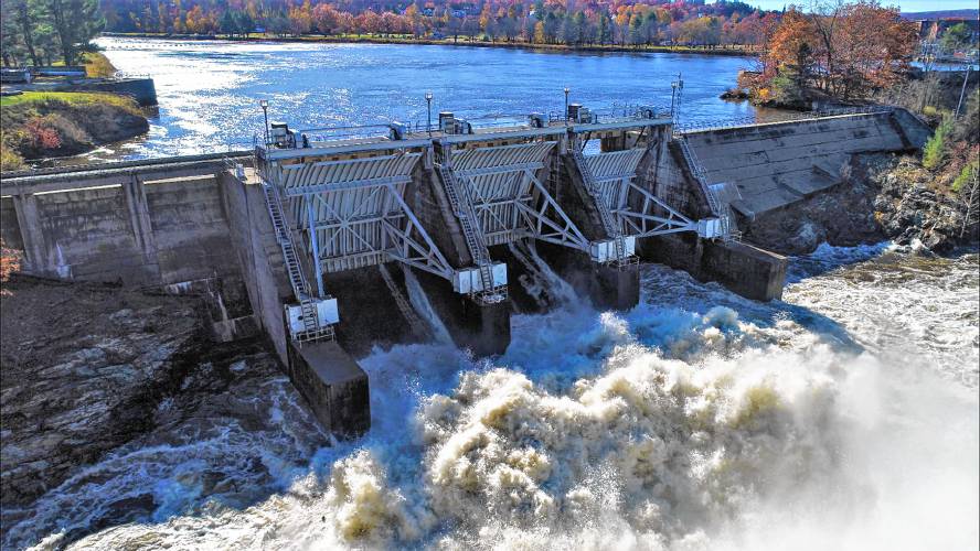 The Turners Falls Dam operated by FirstLight Hydro Generating Co.