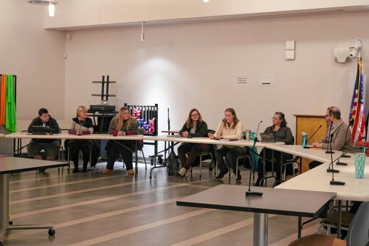 The Greenfield School Committee held its reorganizational meeting Tuesday evening at the John Zon Community Center.