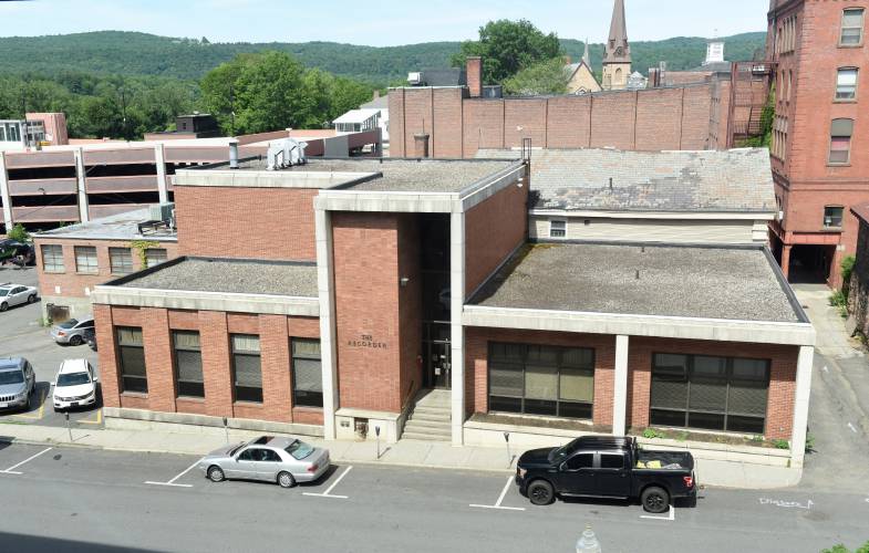 The Greenfield Recorder on Hope Street.
