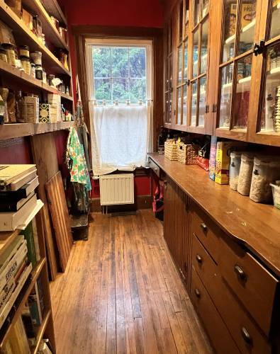 Greenfield resident Chrissy Schoellkopf received help from Elizabeth Pastorfield-Li of Wild Geese Decluttering to organize her pantry. This photo depicts the pantry after the decluttering process began.