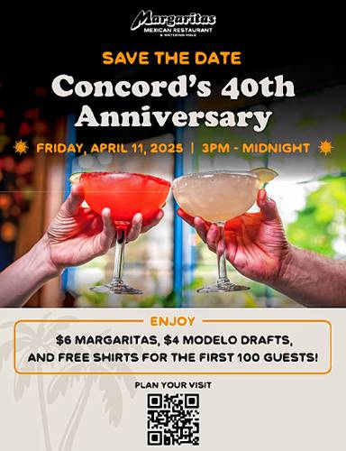 Margaritas will celebrate its 40th anniversay on April 11, 2025.