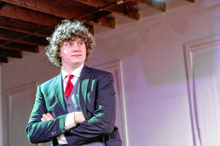 Camden Toponce as the narrator in “Mind Matters Most: A Mental Health Cabaret.”