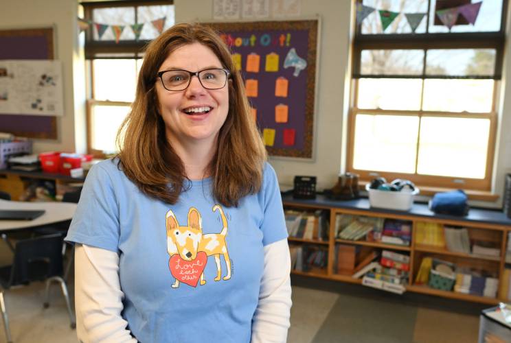 Jodie Fraser in her Sunderland Elementary School classroom.