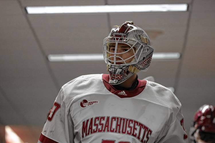 Michael Hrabal and the UMass hockey team picked up a weekend sweep over UConn.
