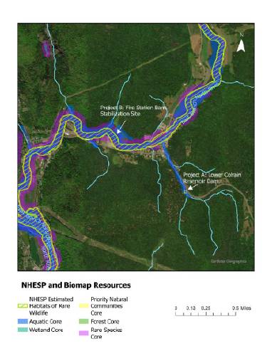Barnhardt Manufacturing Co. settlement funds will go toward removing the Colrain Lower Reservoir Dam and stabilizing the riverbank.