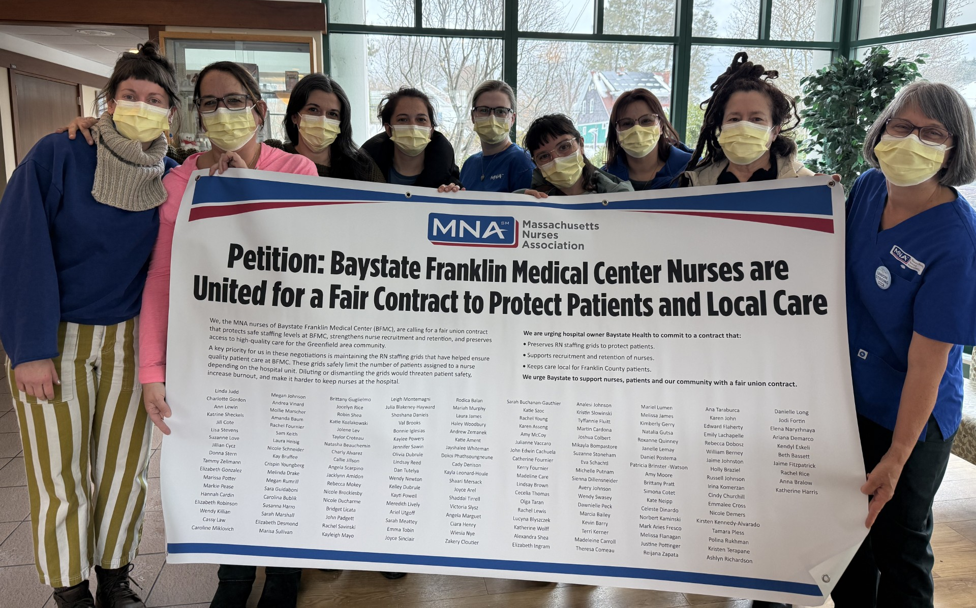 Baystate Franklin nurses union seeks to maintain staffing minimums in new contract