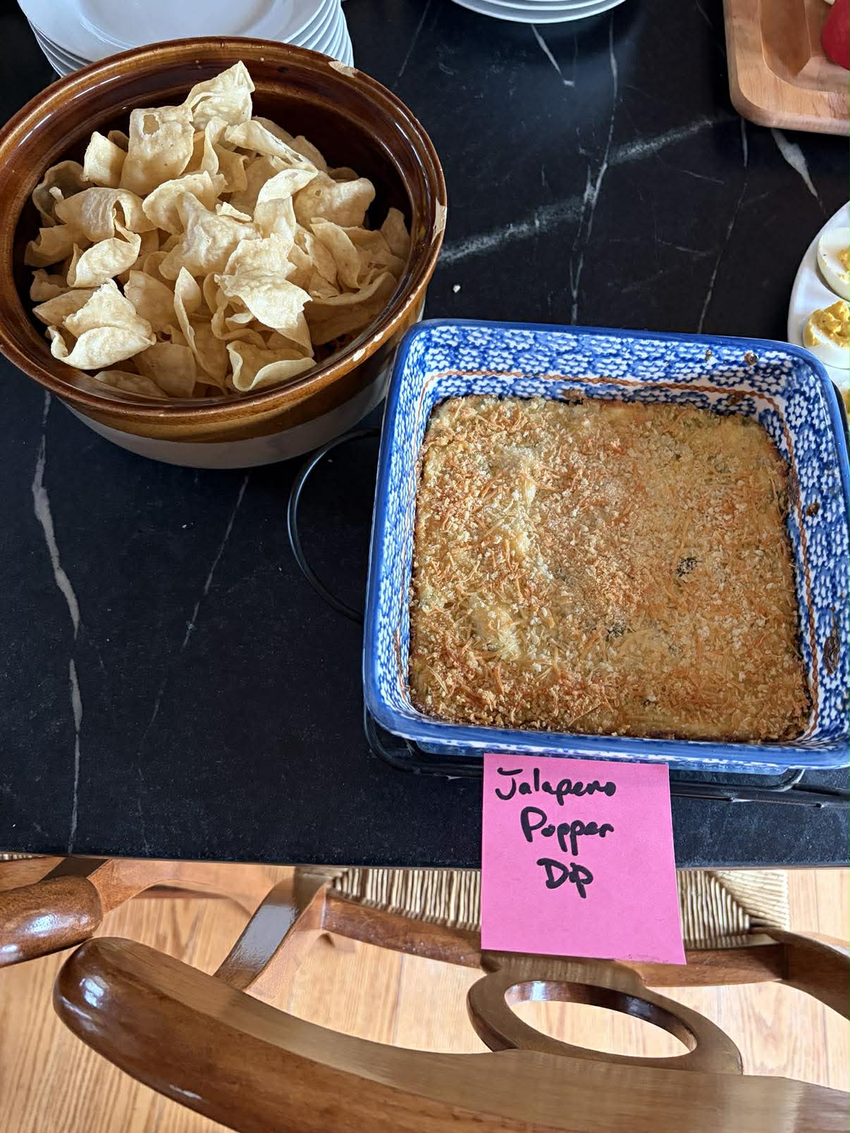 Serving a show-stealing dish: Jalapeño Popper Dip is a hit at the Sons & Daughters of Hawley's Mud Party