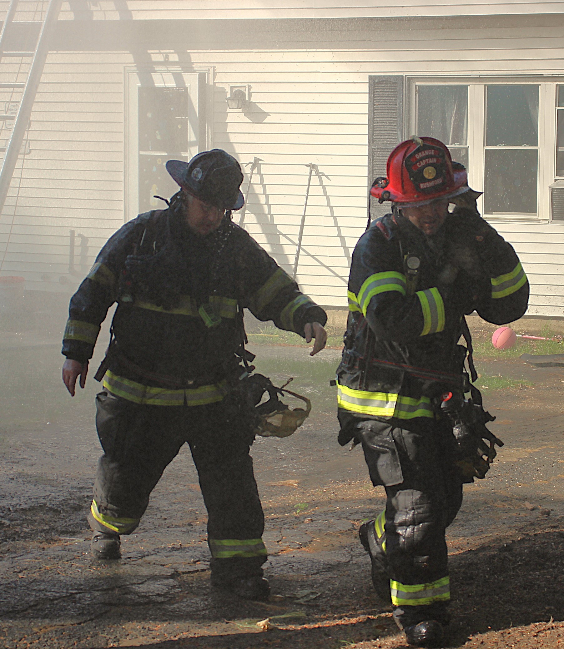 Cat saved from Orange house fire