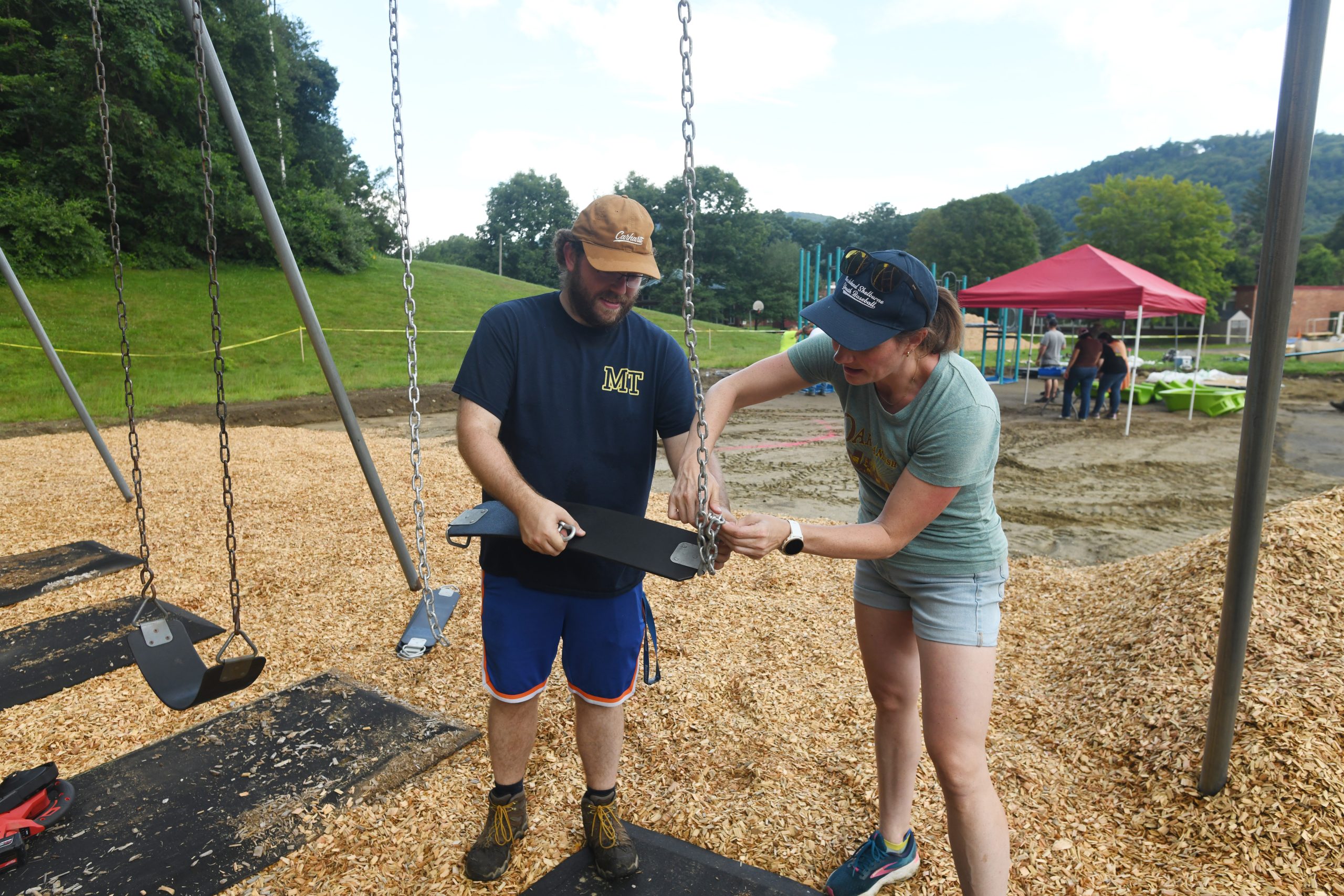 Second phase of Buckland-Shelburne Elementary School playground construction underway