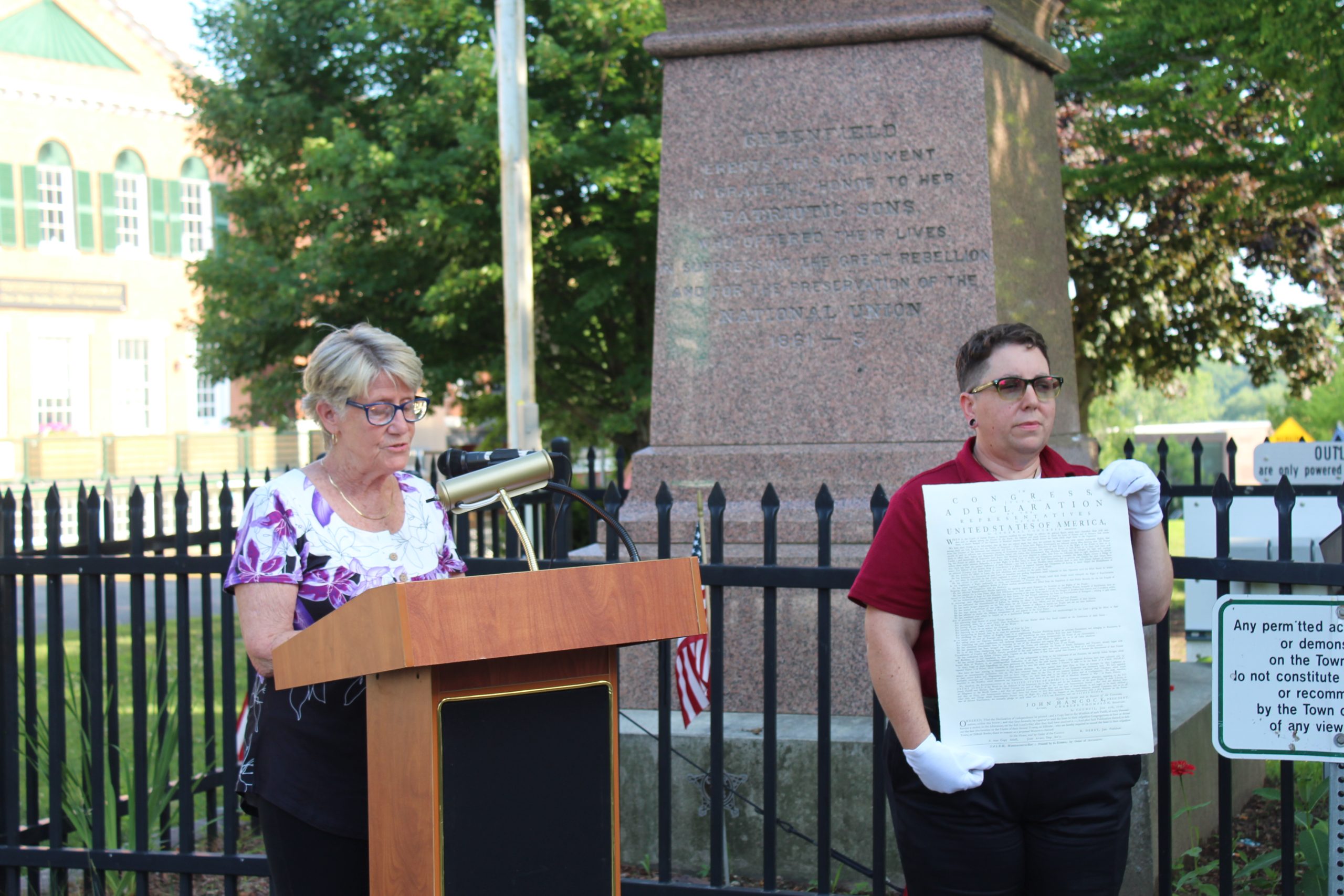 Remembering the ‘fight for freedom and independence': Declaration of Independence readings held